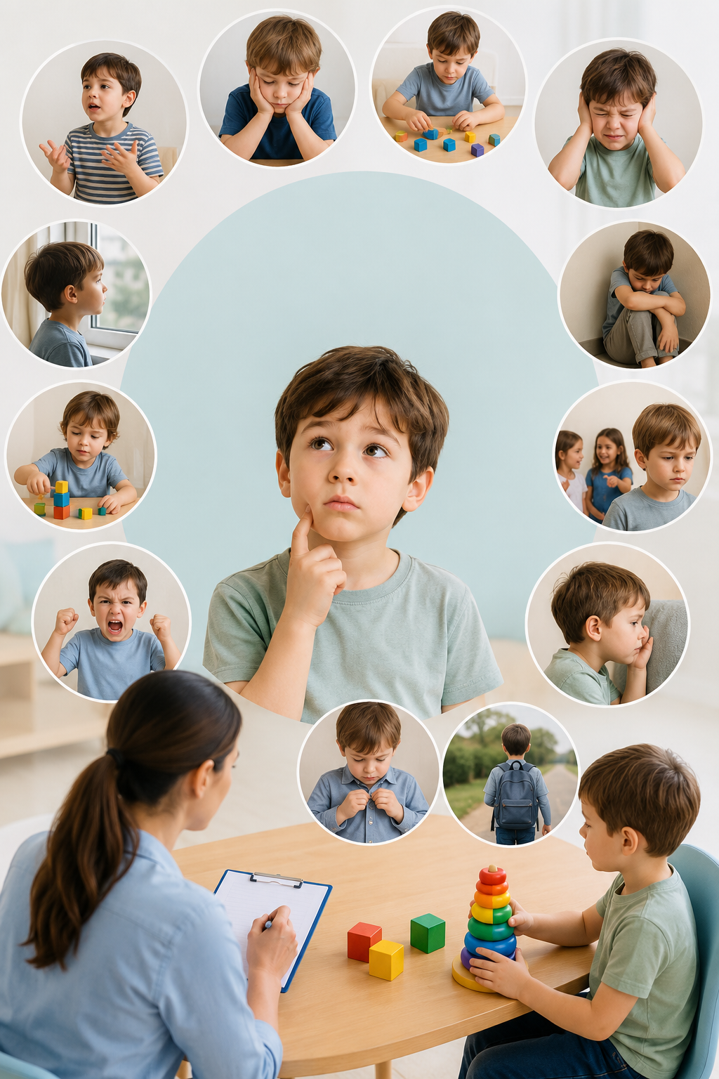 Child behavior and development imagery