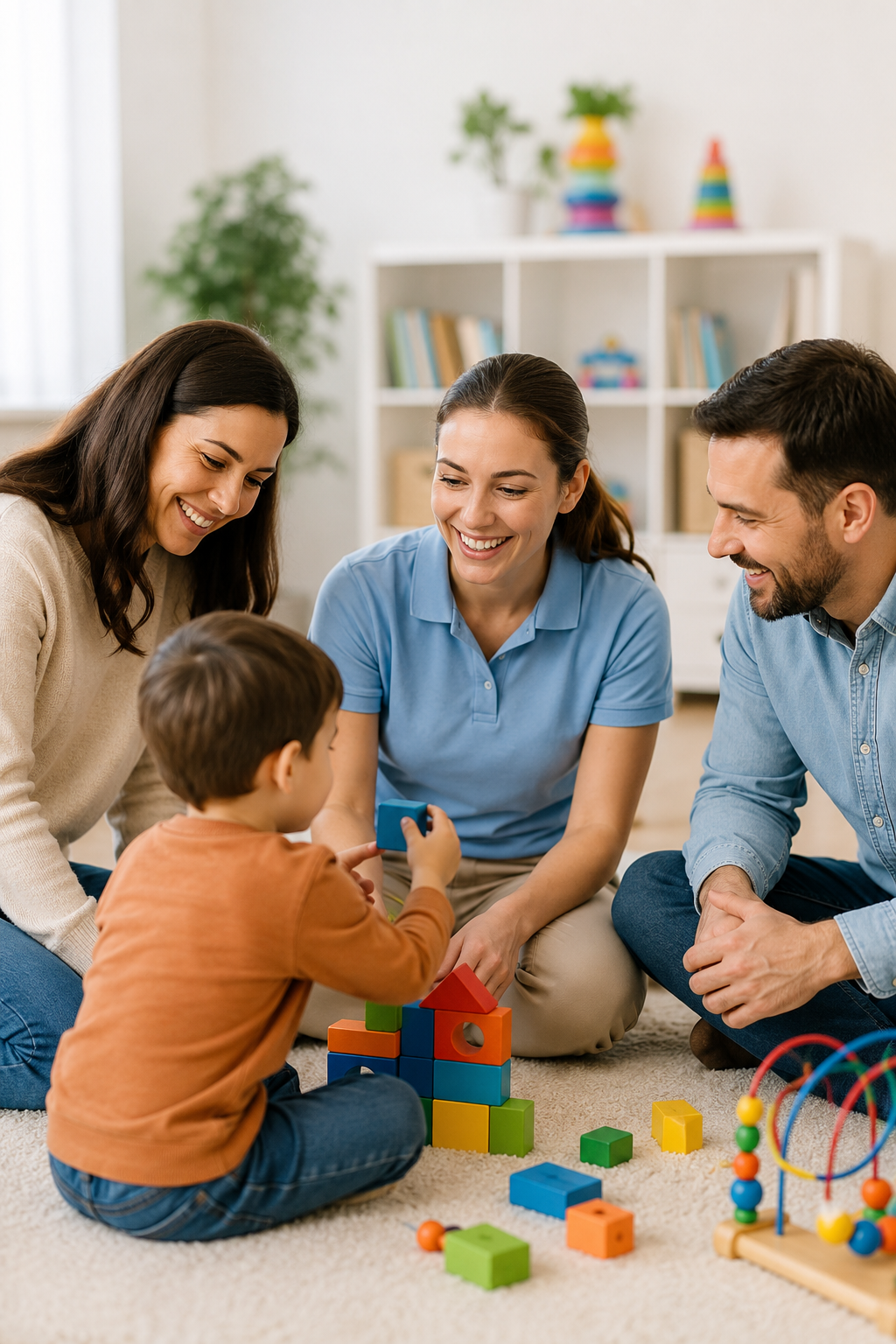 Engaging childcare and play interaction