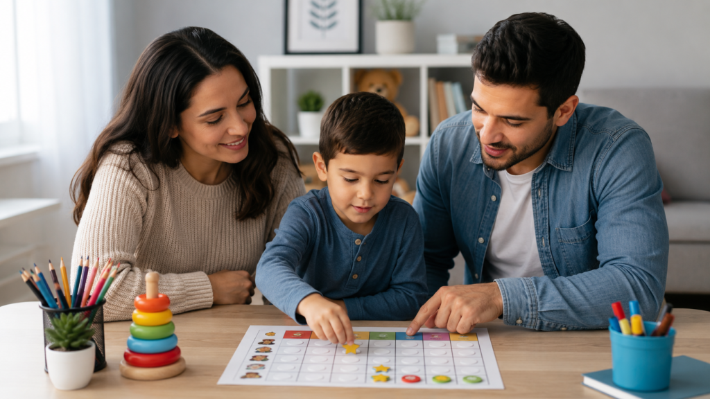 Family learning activity at home